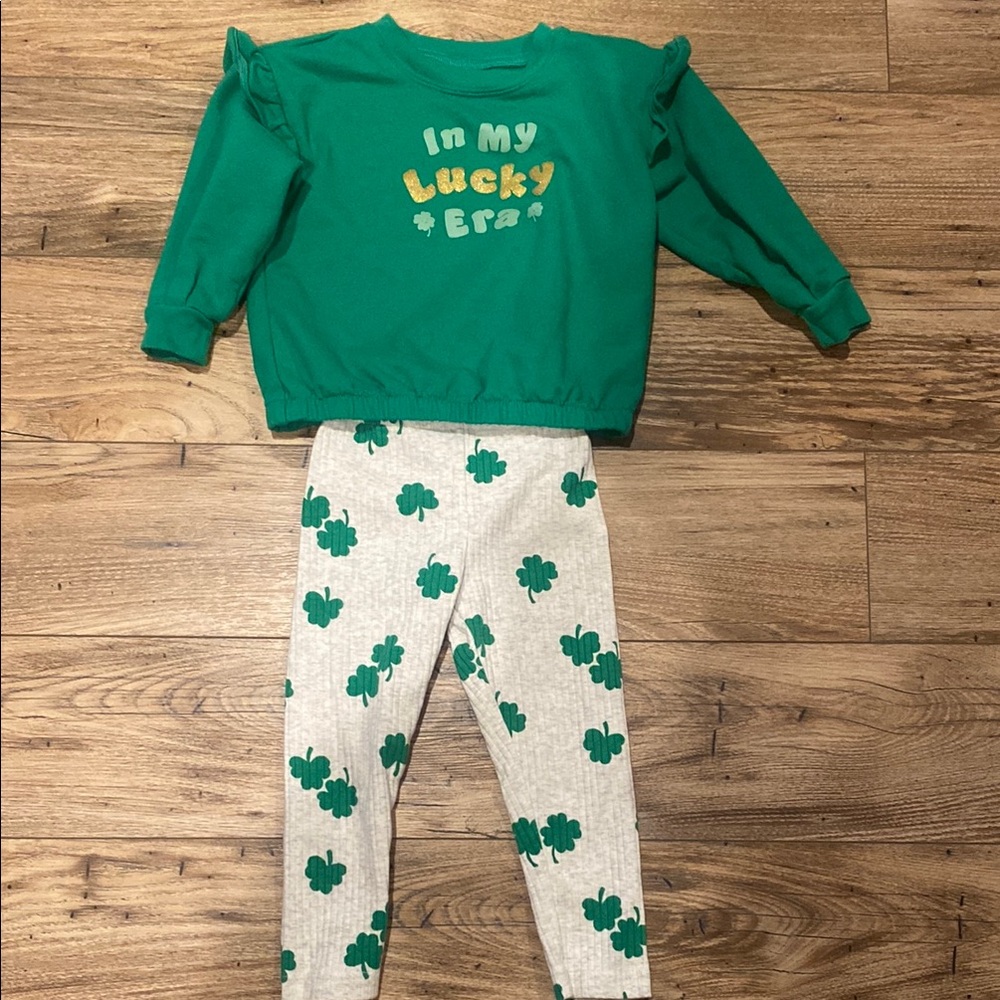 Green Shamrock Outfit for Kids
